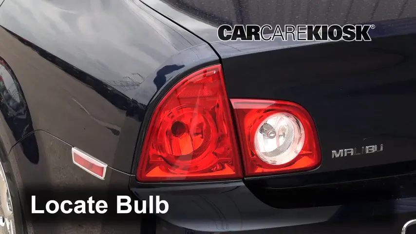 2009 Chevrolet Malibu LS 2.4L 4 Cyl. Lights Tail Light (replace bulb)